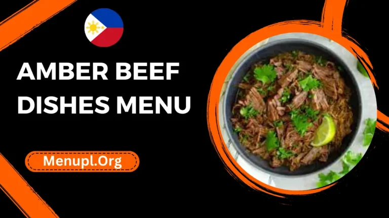 Amber Beef Dishes Menu Philippines Prices 2024
