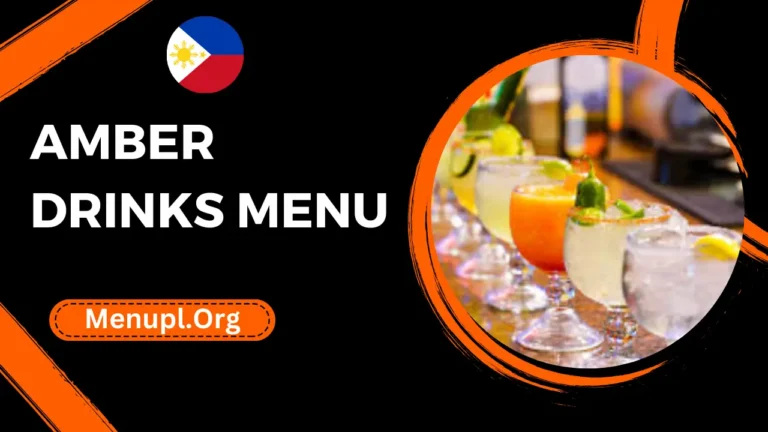 Amber Drinks Menu Philippines Prices 2024