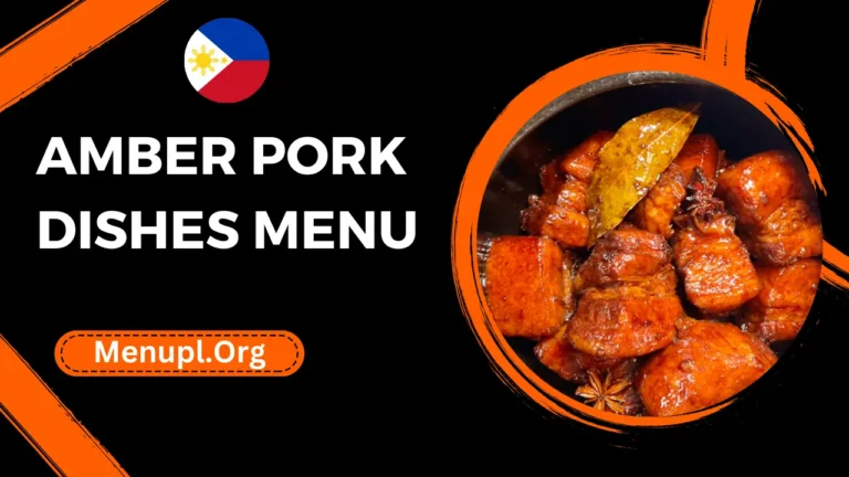 Amber Pork Dishes Menu Philippines Prices 2024