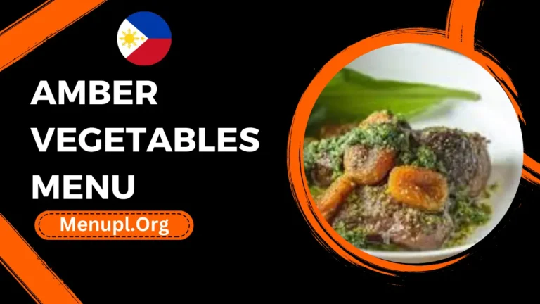 Amber Vegetables Menu Philippines Prices 2024