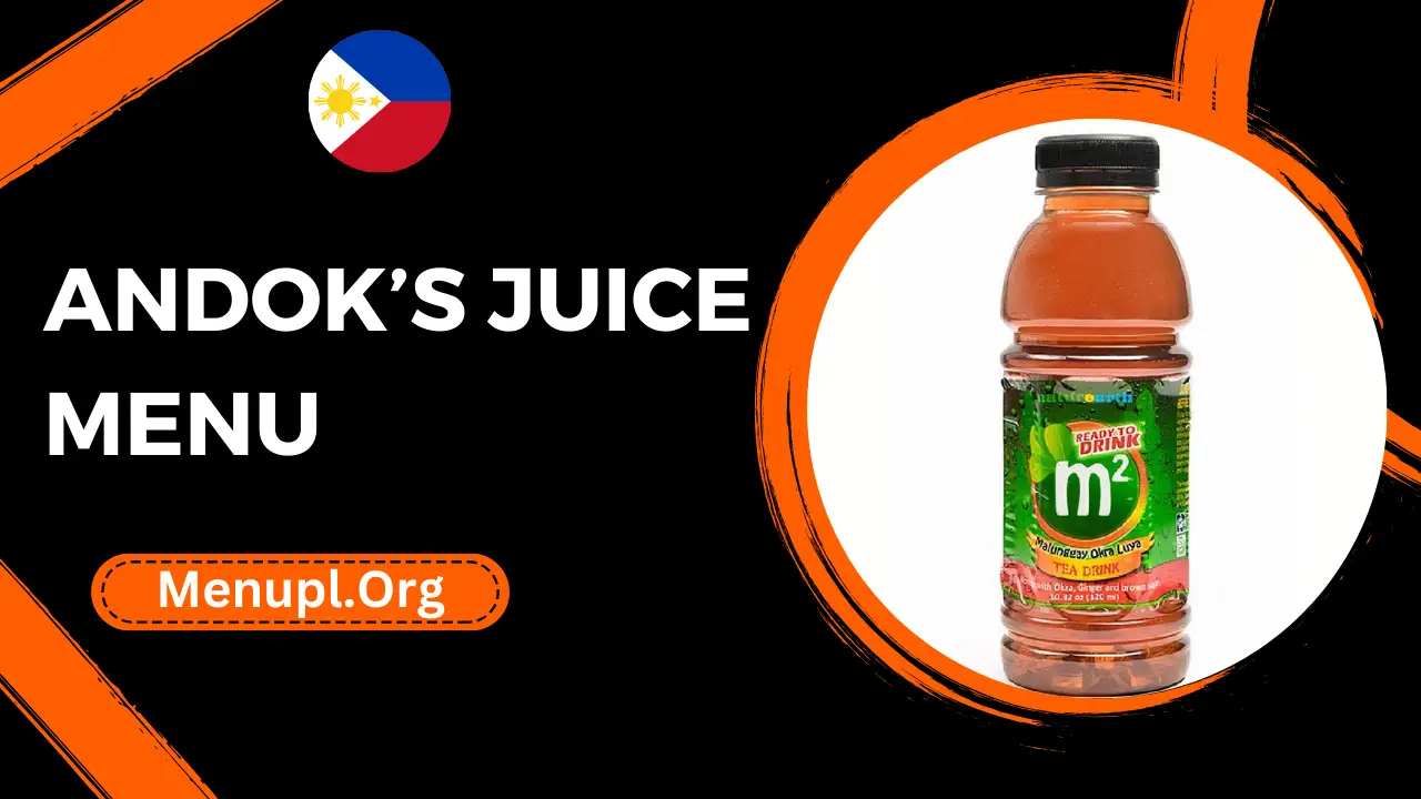 Andok’s Juice Menu Philippines