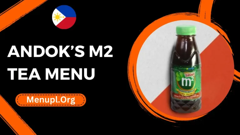 Andok’s M2 Tea Menu Philippines Prices 2024