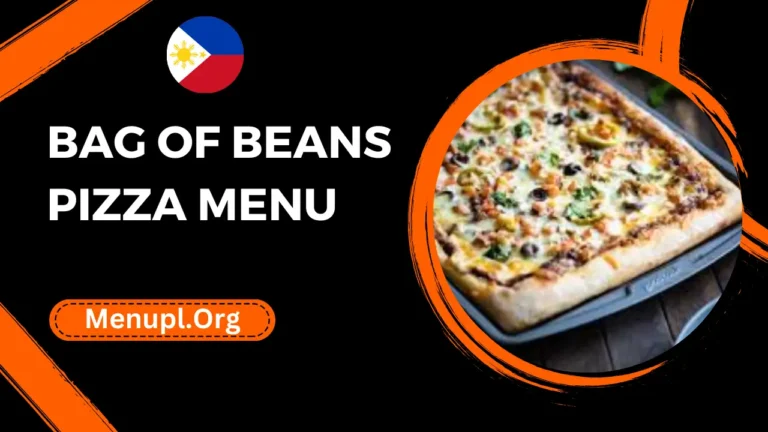Bag Of Beans Pizza Menu Philippines Prices 2024