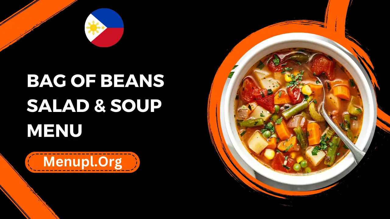Bag Of Beans Salad & Soup Menu Philippines