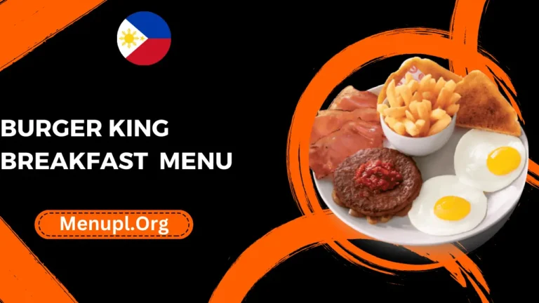 Burger King Breakfast Menu Philippines Prices 2024