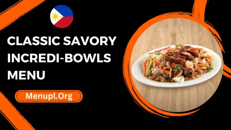 Classic Savory Incredi-bowls Menu Philippines Prices 2024