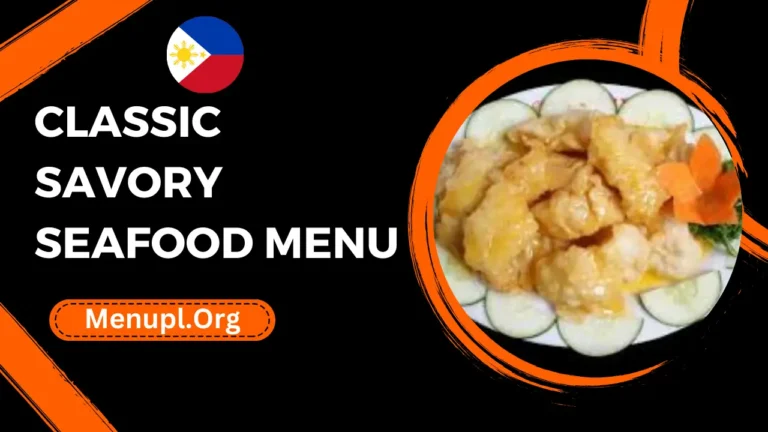 Classic Savory Seafood Menu Philippines Prices 2024