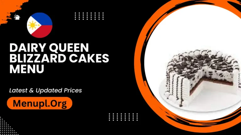 Dairy Queen Blizzard Cakes Menu Philippines Updated Prices 2024