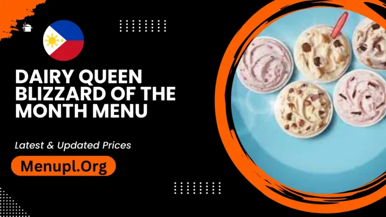 Dairy Queen Blizzard Of The Month Menu Philippines Updated Prices 2024