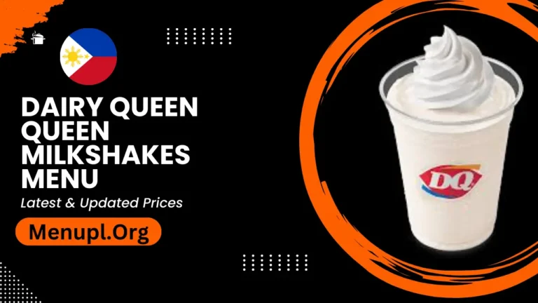 Dairy Queen Queen Milkshakes Menu Philippines Updated Prices 2024