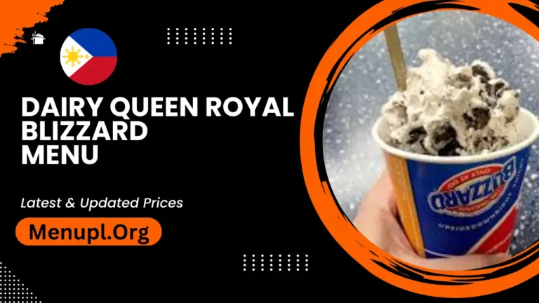 Dairy Queen Royal Blizzard Menu Philippines Updated Prices 2024