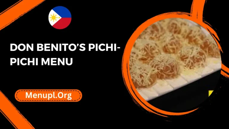 Don Benito’s Pichi-pichi Menu Philippines Prices 2024