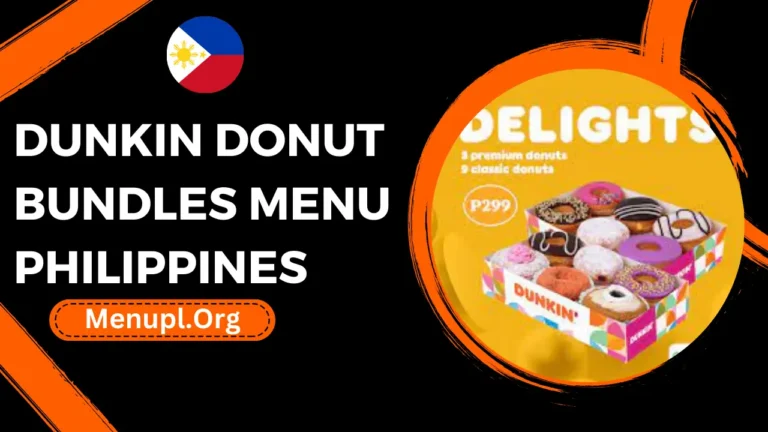Dunkin Donut Bundles Menu Philippines Prices 2024