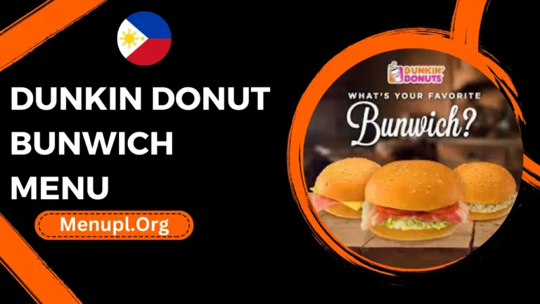 Dunkin Donut Bunwich Menu Philippines Prices 2024