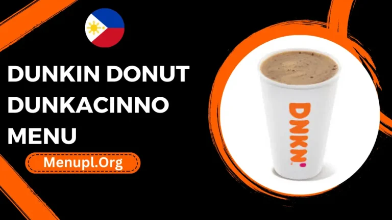 Dunkin Donut Dunkacinno Menu Philippines Prices 2024