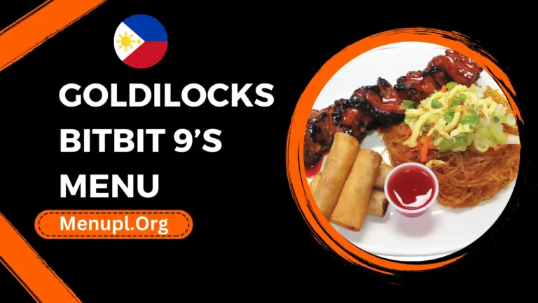 Goldilocks Bitbit 9’s Menu Philippines Prices 2024