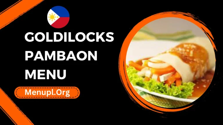 Goldilocks Pambaon Menu Philippines Prices 2024