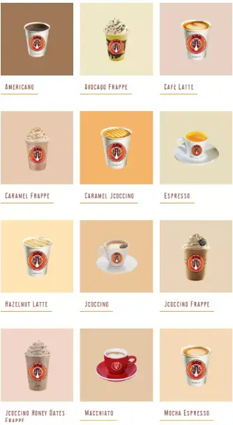 JCO Menu