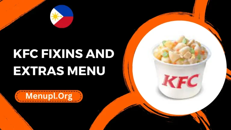 Kfc Fixins And Extras Menu Philippines Prices 2024