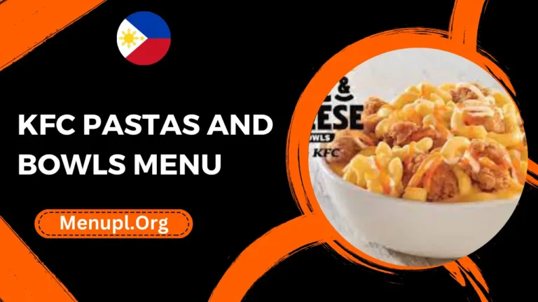 Kfc Pastas And Bowls Menu Philippines Prices 2024