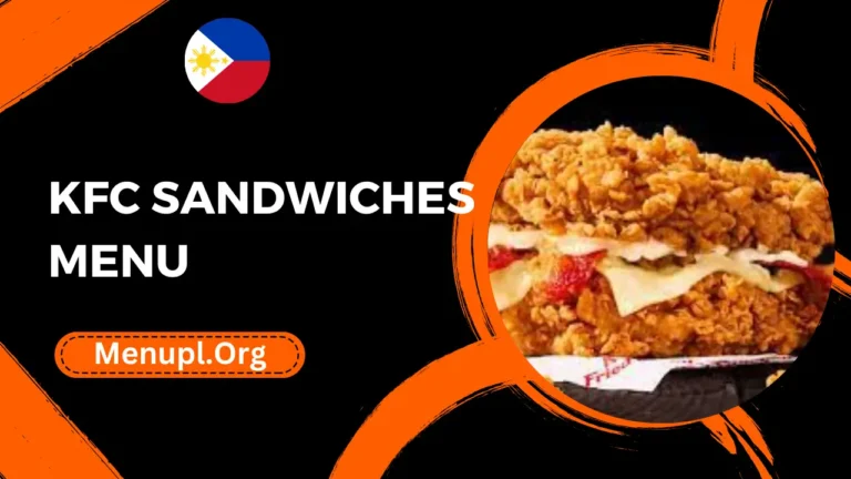 Kfc Sandwiches Menu Philippines Prices 2024