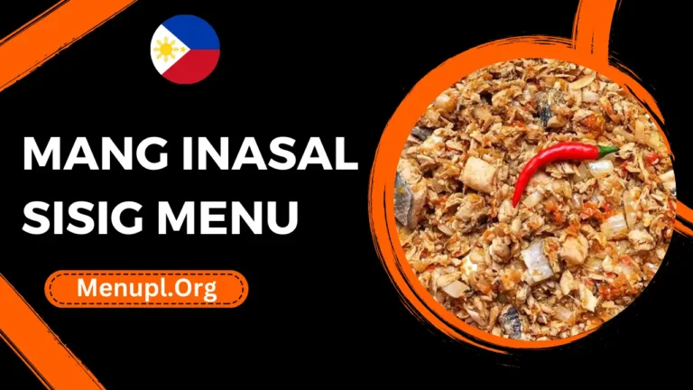 Mang Inasal Sisig Menu Philippines Prices 2024