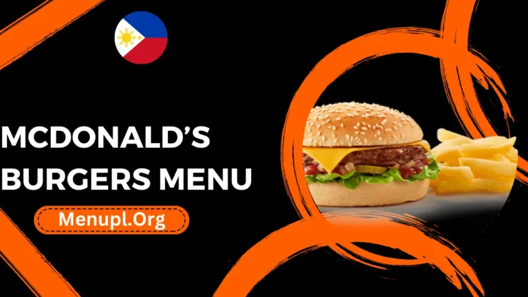 Mcdonald’s Burgers Menu Philippines Prices 2024