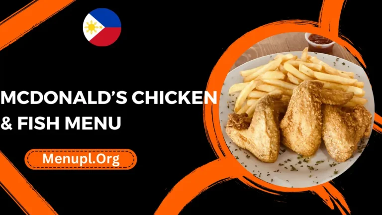 Mcdonald’s Chicken & Fish Menu Philippines Prices 2024