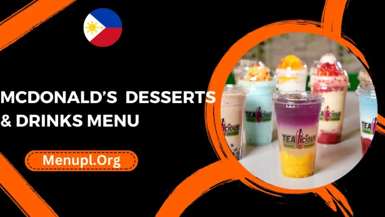 Mcdonald’s Desserts & Drinks Menu Philippines Prices 2024