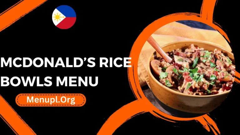 Mcdonald’s Rice Bowls Menu Philippines Prices 2024