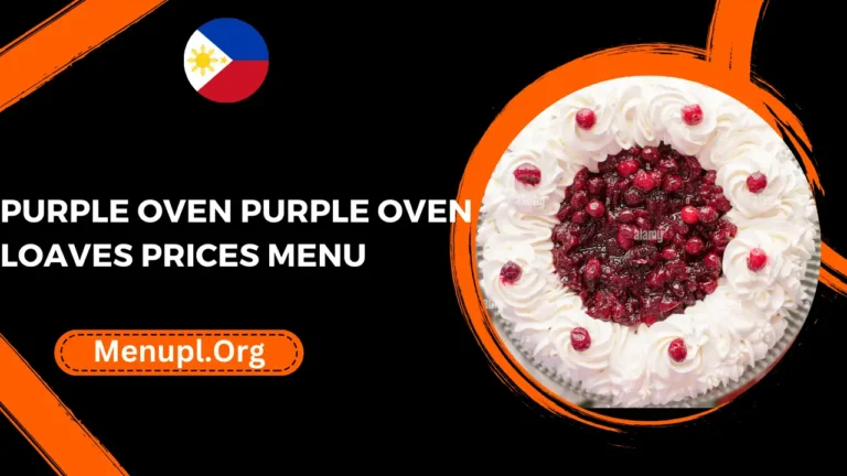 Purple Oven Loaves Prices Menu Philippines Prices 2024