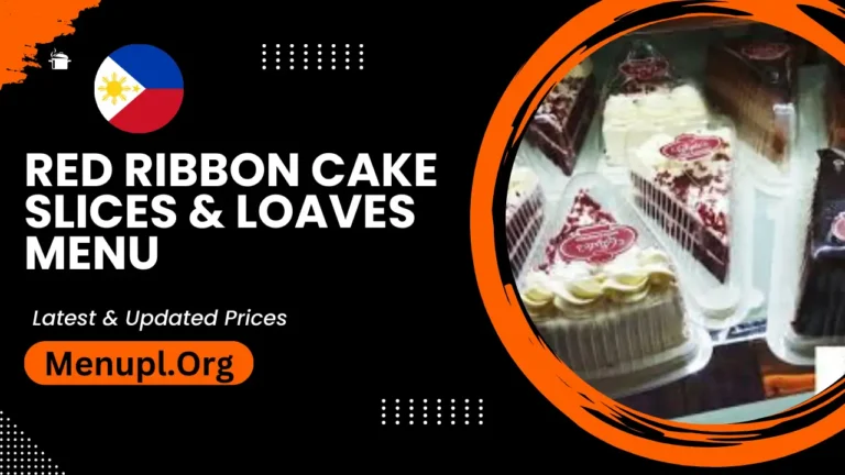Red Ribbon Cake Slices & Loaves Menu Philippines Updated Prices 2024