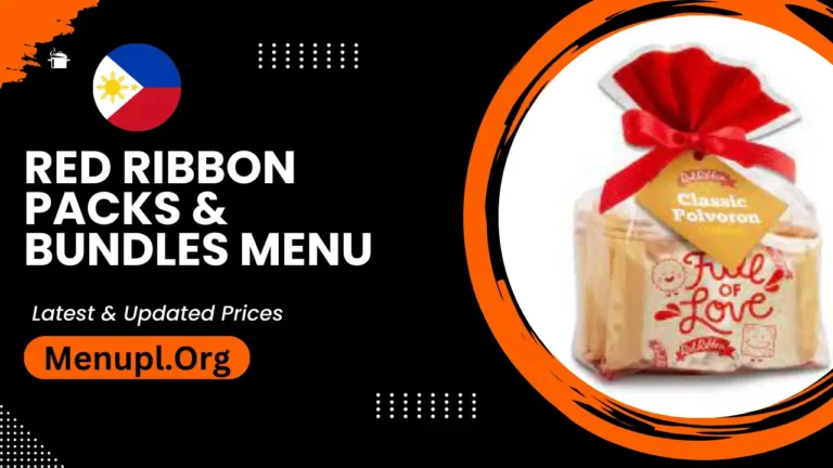 Red Ribbon Packs & Bundles Menu Philippines Updated Prices 2024