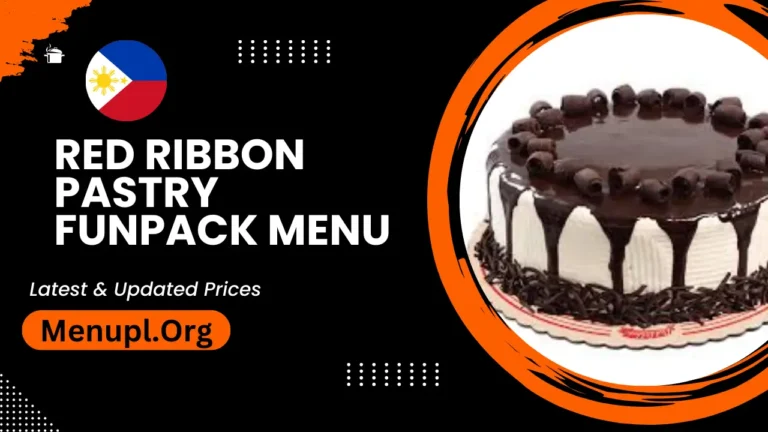 Red Ribbon Pastry Funpack Menu Philippines Updated Prices 2024