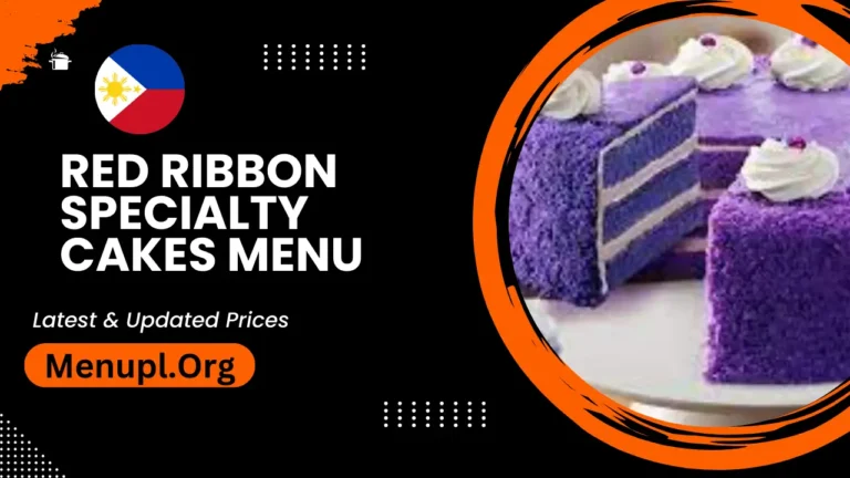 Red Ribbon Specialty Cakes Menu Philippines Updated Prices 2024