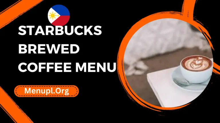 Starbucks Brewed Coffee Menu Philippines Prices 2024