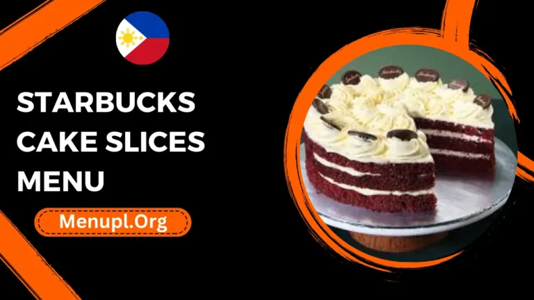 Starbucks Cake Slices Menu Philippines Prices 2024