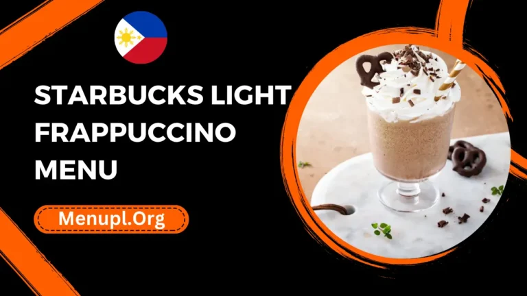 Starbucks Light Frappuccino Menu Philippines Prices 2024