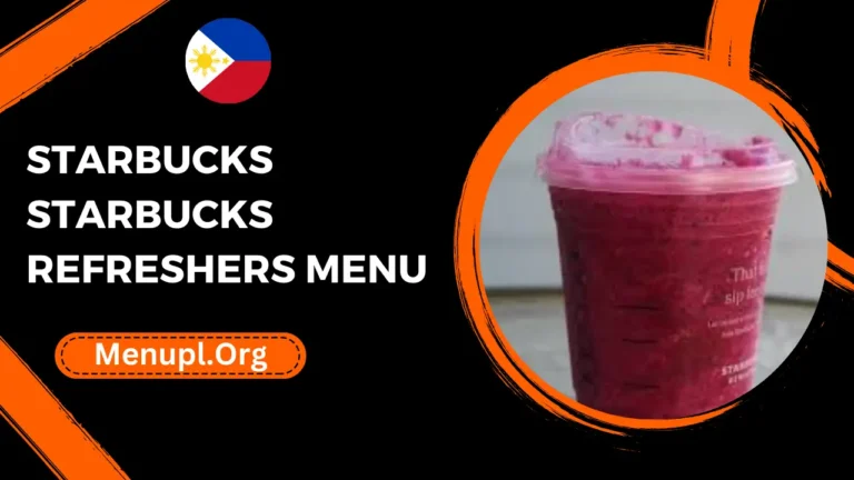 Starbucks Refreshers Menu Philippines Prices 2024