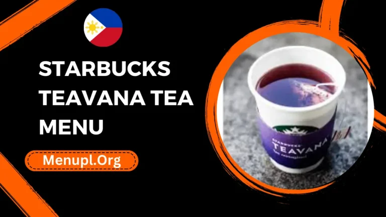 Starbucks Teavana Tea Menu Philippines Prices 2024