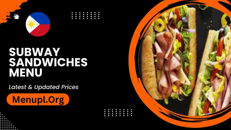 Subway Sandwiches Menu Philippines Updated Prices 2024