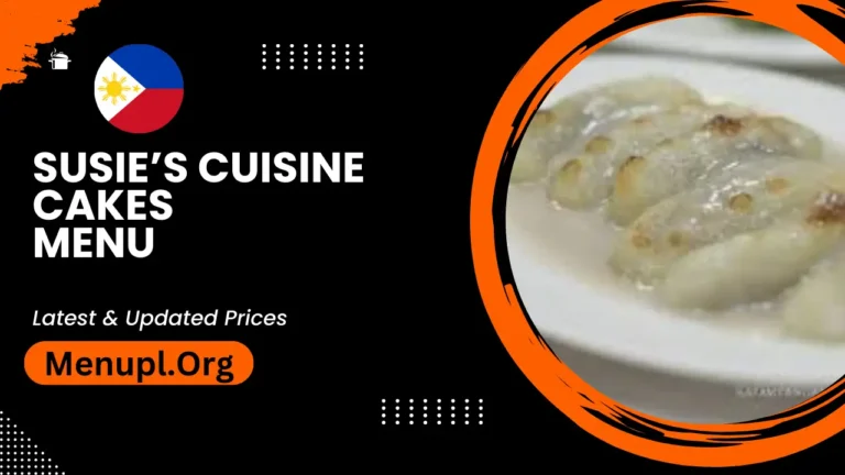 Susie’s Cuisine Cakes Menu Philippines Updated Prices 2024