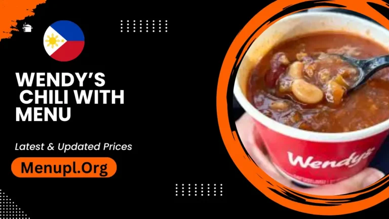 Wendy’s Chili With Menu Philippines Updated Prices 2024