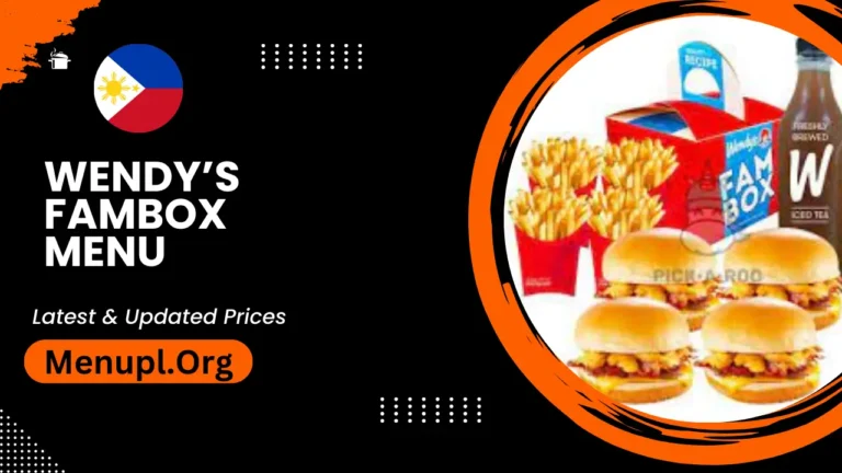 Wendy’s Fambox Menu Philippines Updated Prices 2024