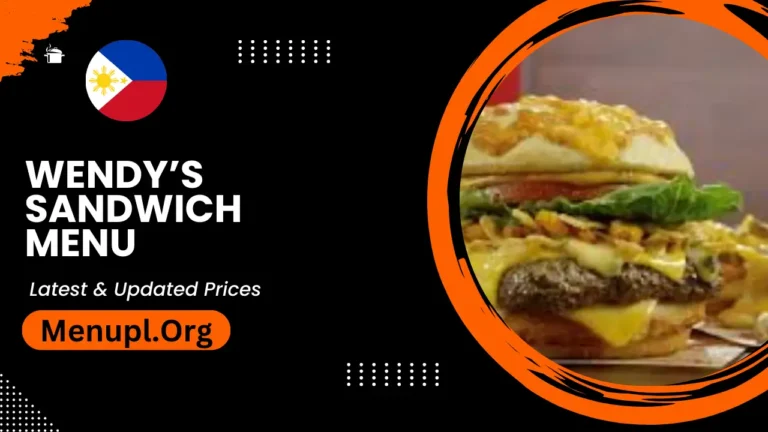 Wendy’s Sandwich Menu Philippines Updated Prices 2024