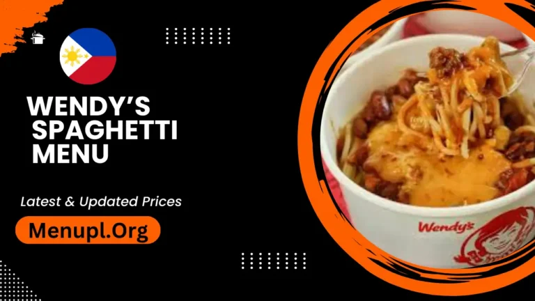 Wendy’s Spaghetti Menu Philippines Updated Prices 2024