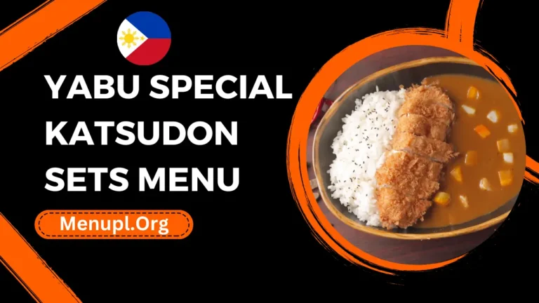 Yabu Special Katsudon Sets Menu Philippines Prices 2024