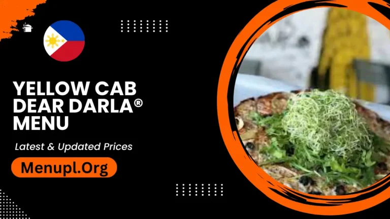 Yellow Cab Dear Darla® Menu Philippines Updated Prices 2024