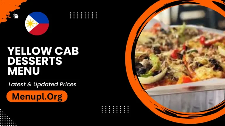 Yellow Cab Desserts Menu Philippines Updated Prices 2024