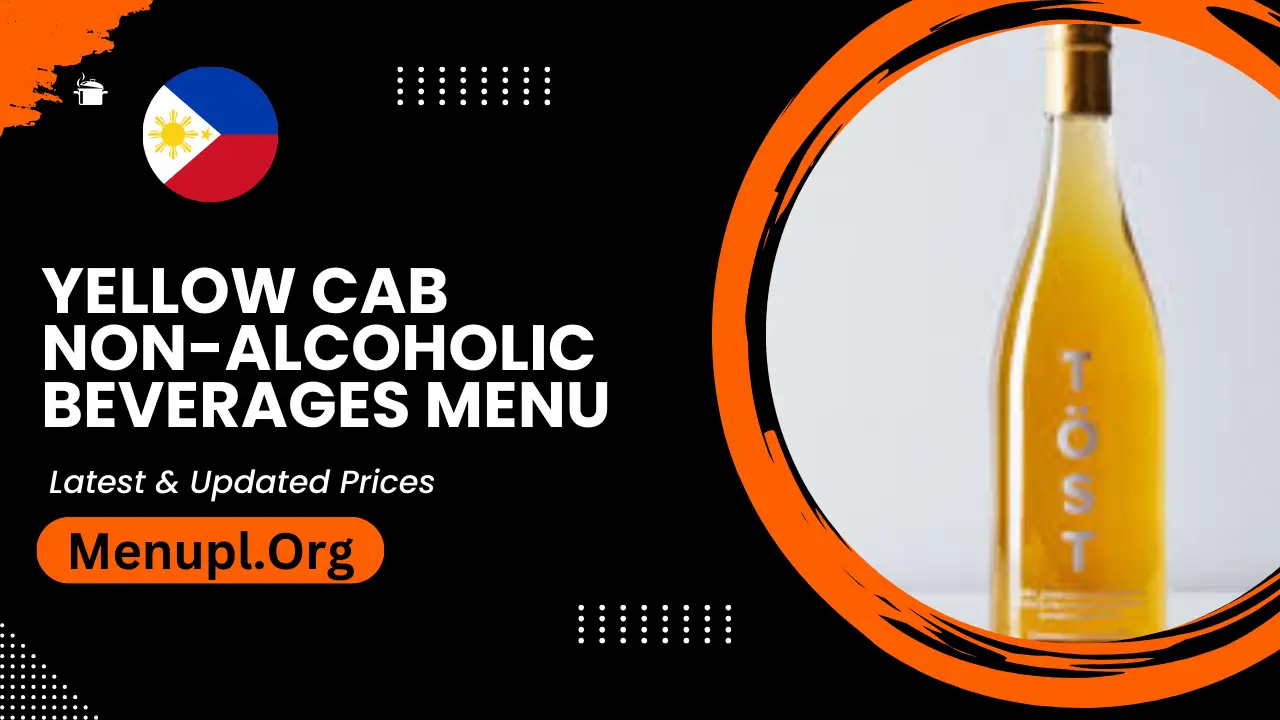 Yellow Cab Non-alcoholic Beverages Menu Philippines